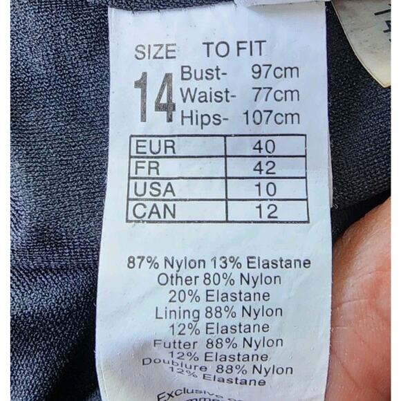 Seafolly Women's Active Maillot One Piece Underwire Swimsuit Size 14 DD - Picture 7 of 8